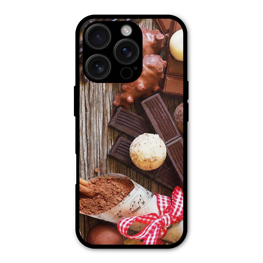 Chocolate Candies Metal Back Case for iPhone 16 Pro