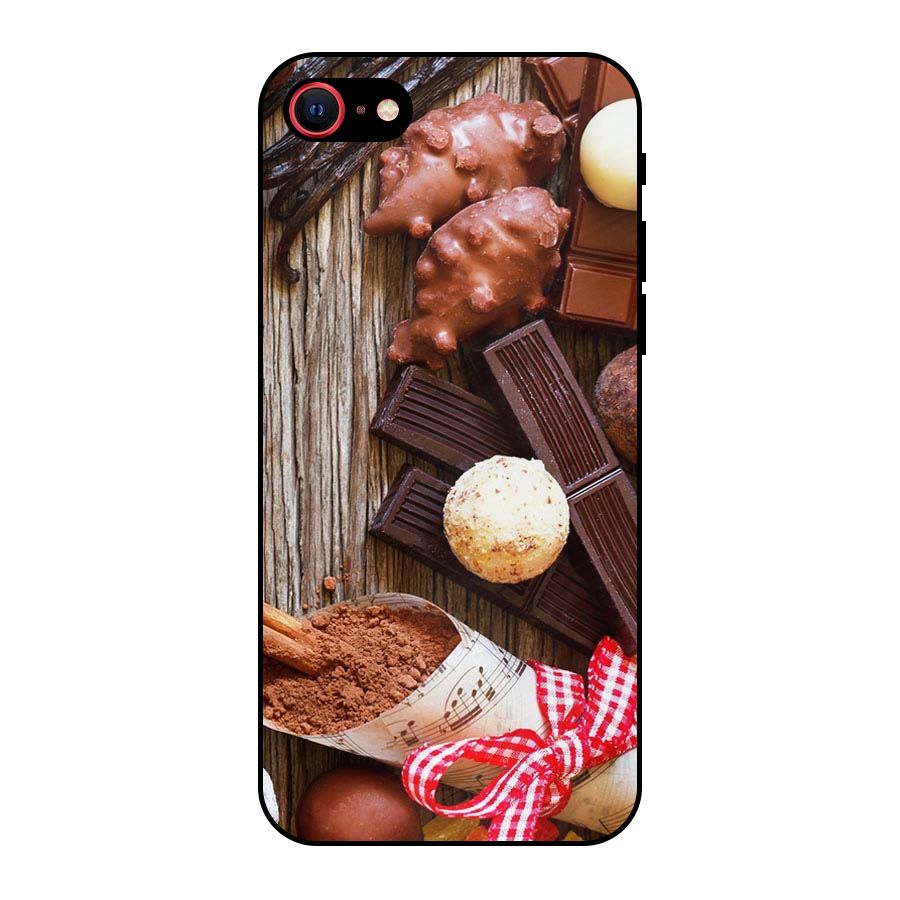 Chocolate Candies Metal Back Case for iPhone 8