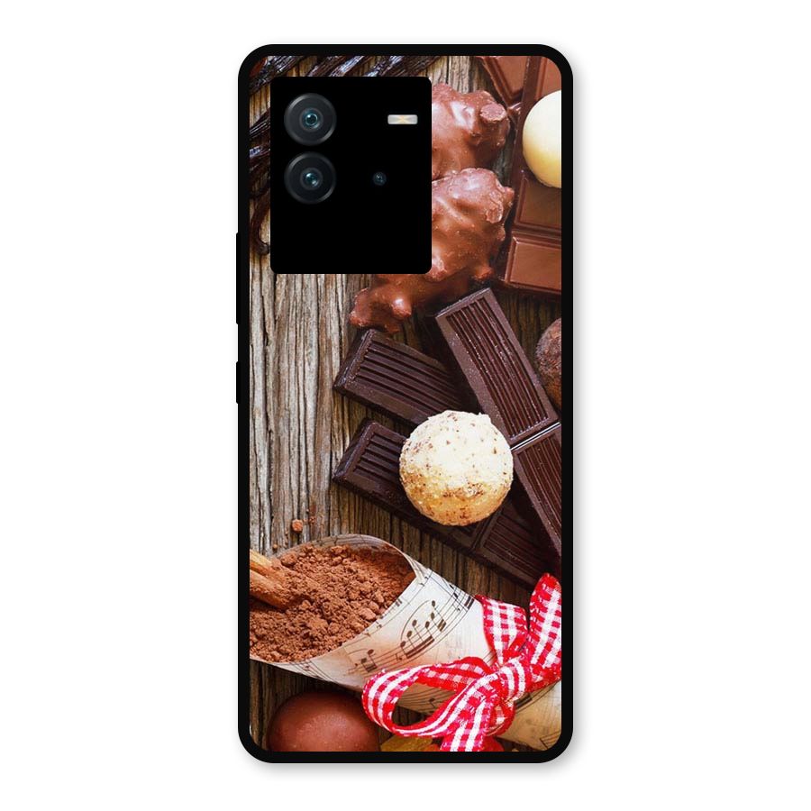 Chocolate Candies Metal Back Case for iQOO Neo 6 5G