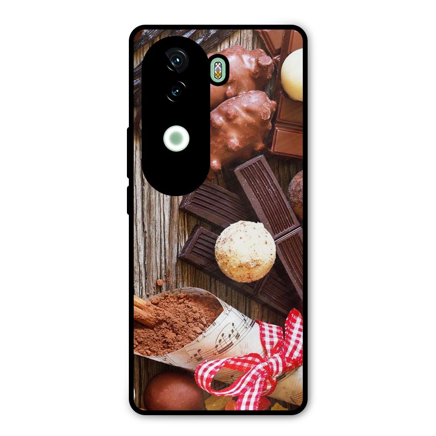 Chocolate Candies Metal Back Case for iQOO Z9s