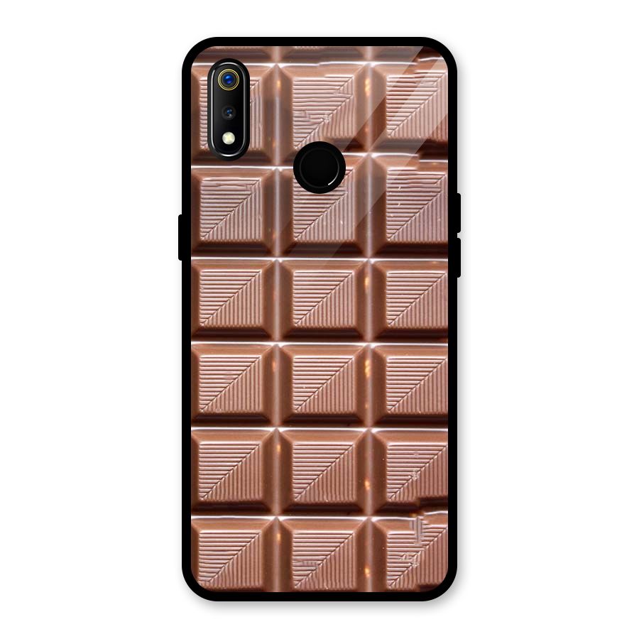 Chocolate Tiles Glass Back Case for Realme 3