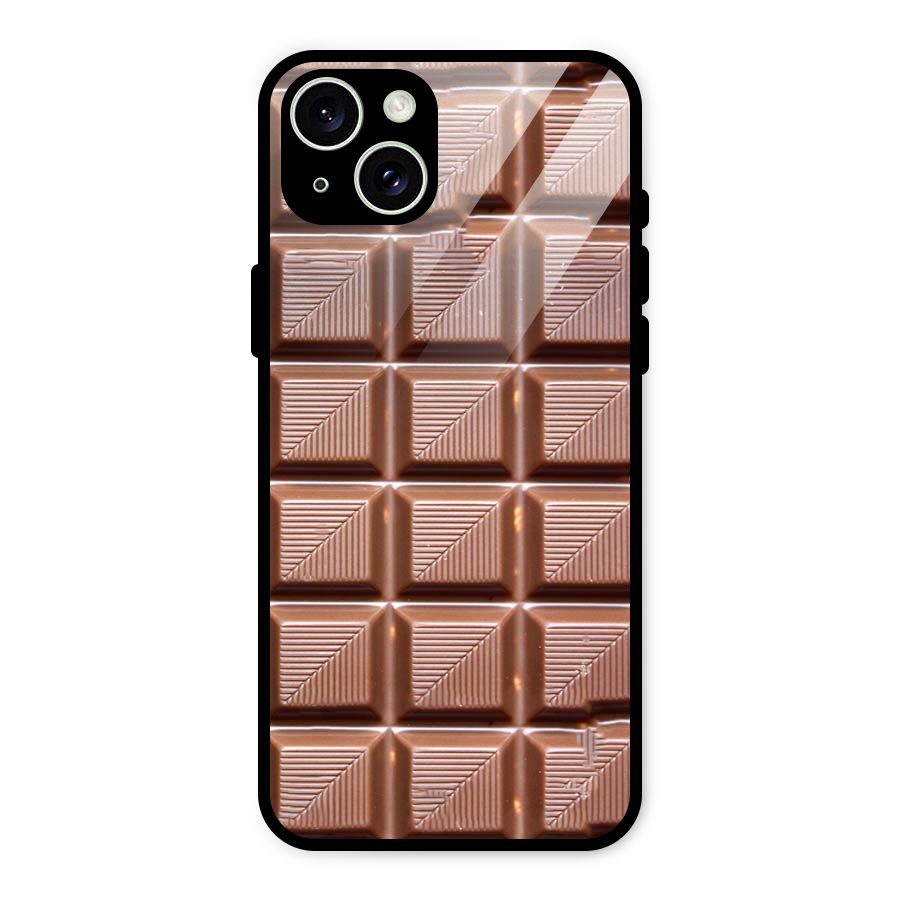 Chocolate Tiles Glass Back Case for iPhone 15 Plus