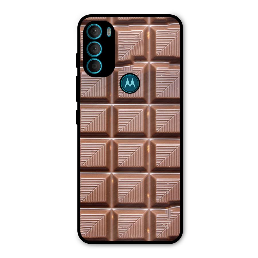 Chocolate Tiles Metal Back Case for Moto G71 5G