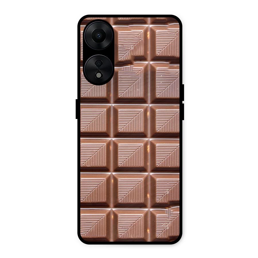 Chocolate Tiles Metal Back Case for Oppo A78 5G