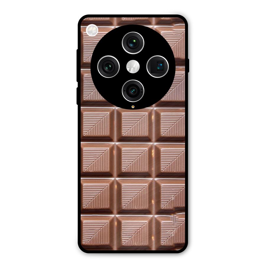 Chocolate Tiles Metal Back Case for Oppo Find X8 Pro