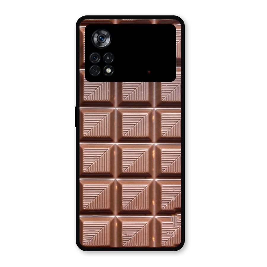 Chocolate Tiles Metal Back Case for Poco X4 Pro 5G