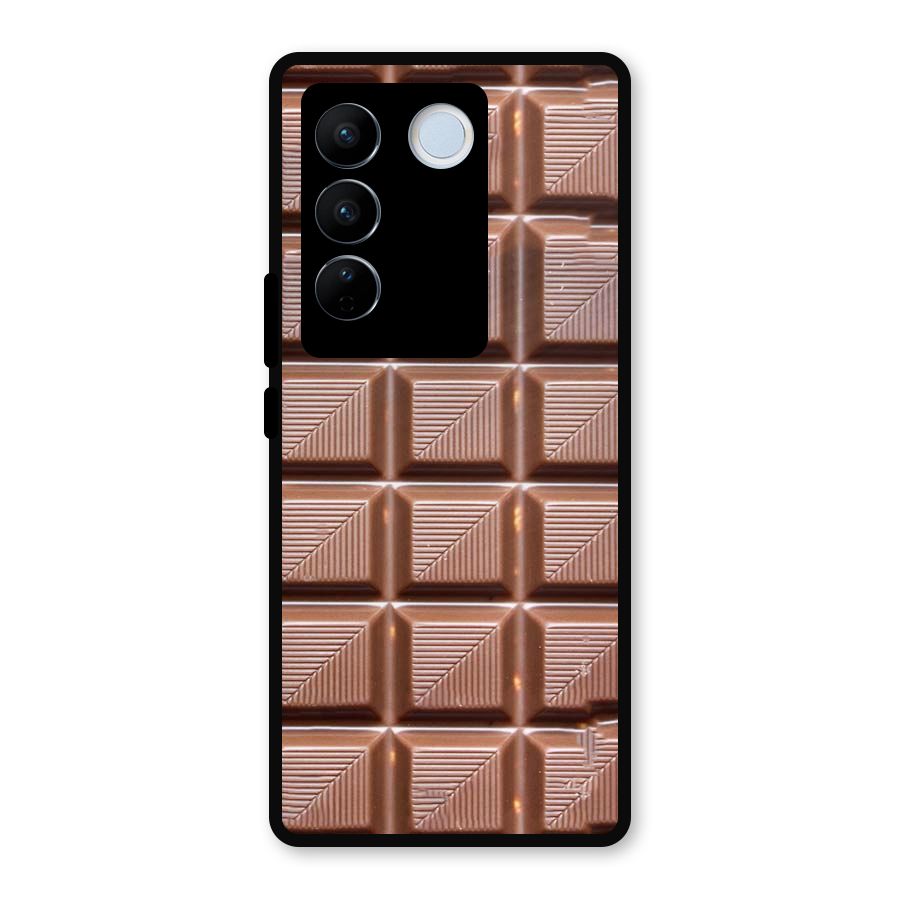 Chocolate Tiles Metal Back Case for Vivo V27