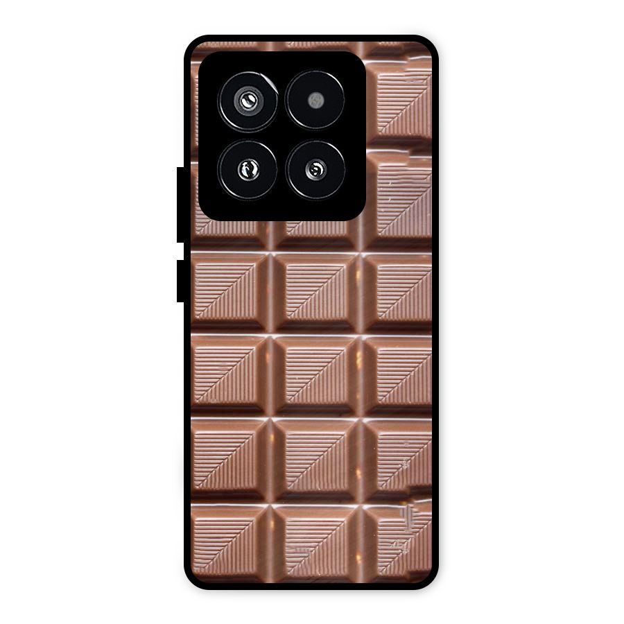 Chocolate Tiles Metal Back Case for Xiaomi 14 Pro