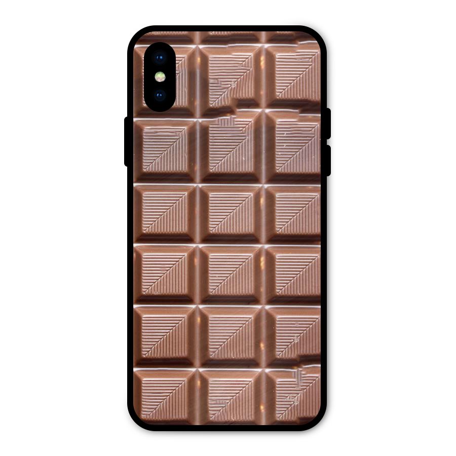 Chocolate Tiles Metal Back Case for iPhone XS