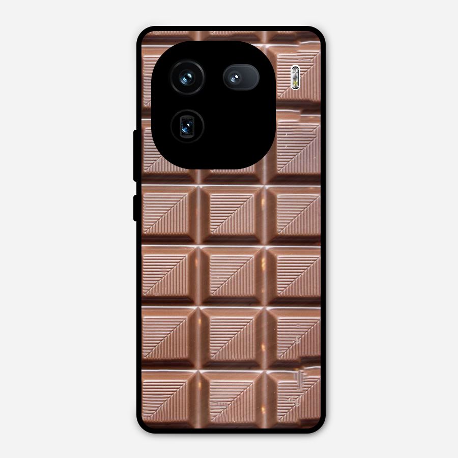 Chocolate Tiles Metal Back Case for iQOO 12