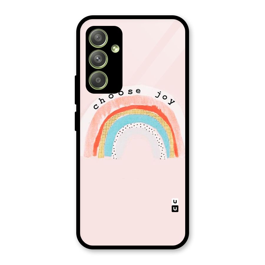 Choose Joy Glass Back Case for Galaxy A54