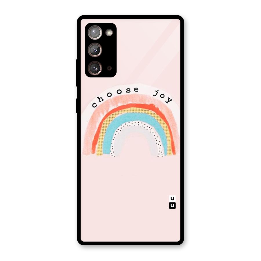 Choose Joy Glass Back Case for Galaxy Note 20