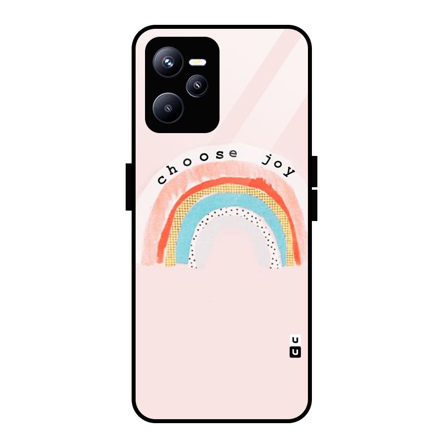 Choose Joy Glass Back Case for Realme C35