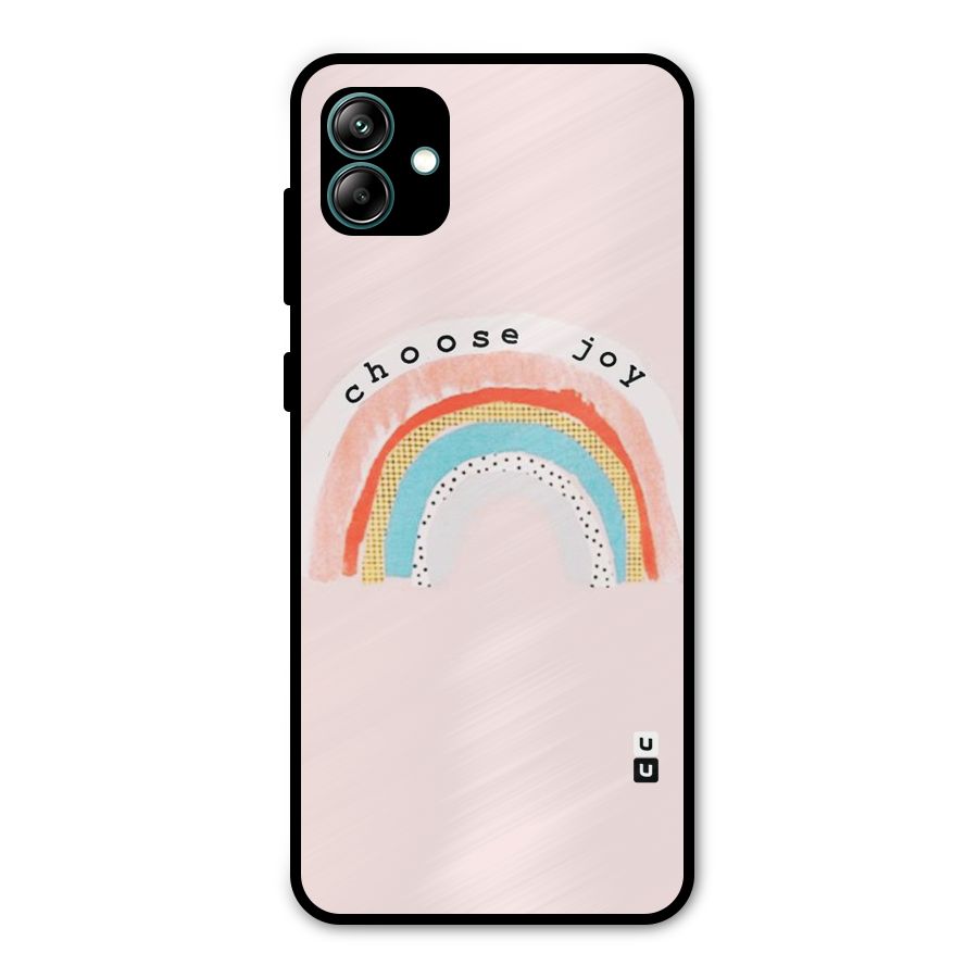 Choose Joy Metal Back Case for Galaxy A04