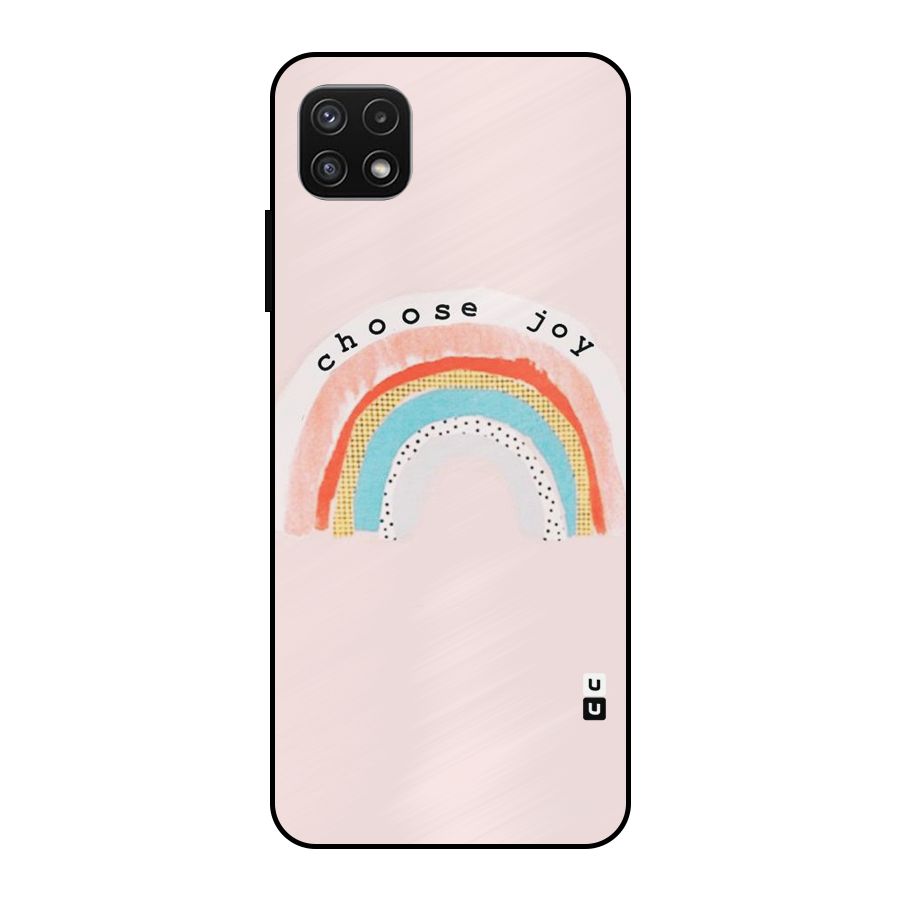 Choose Joy Metal Back Case for Galaxy A22 5G