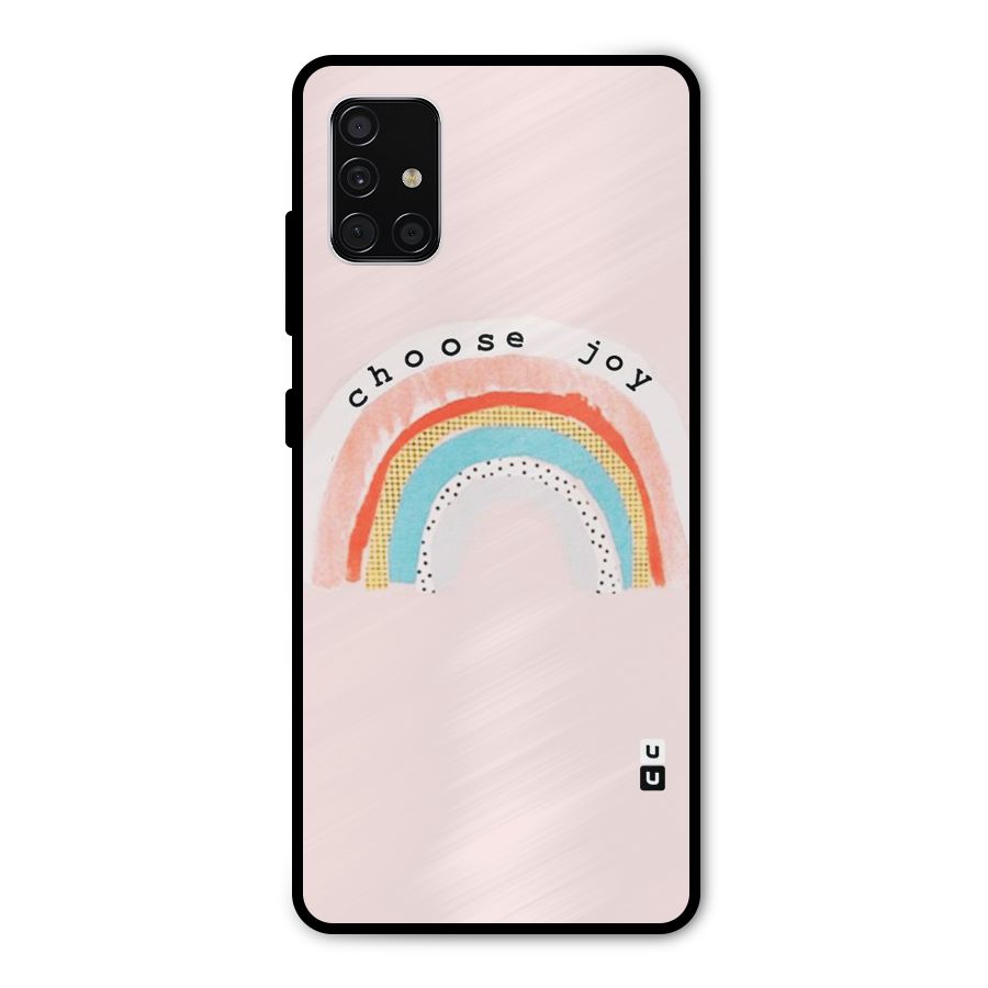 Choose Joy Metal Back Case for Galaxy A51