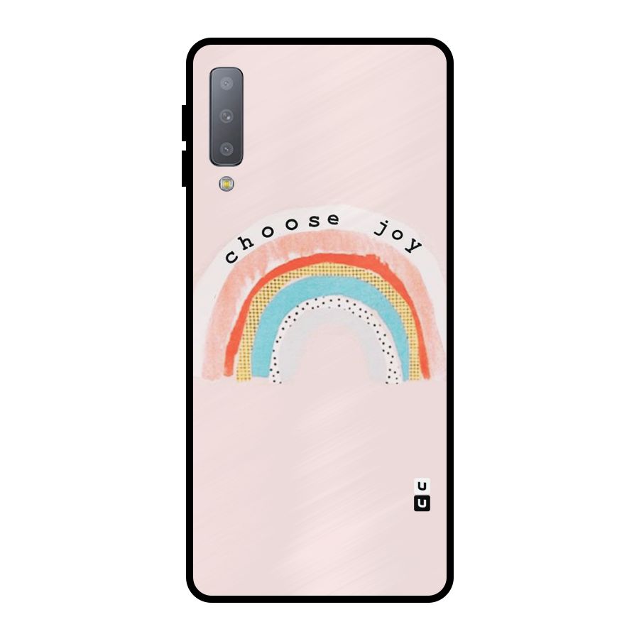 Choose Joy Metal Back Case for Galaxy A7 (2018)