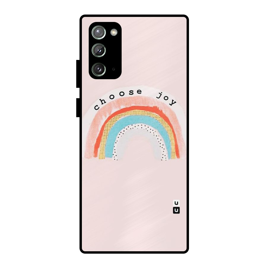 Choose Joy Metal Back Case for Galaxy Note 20
