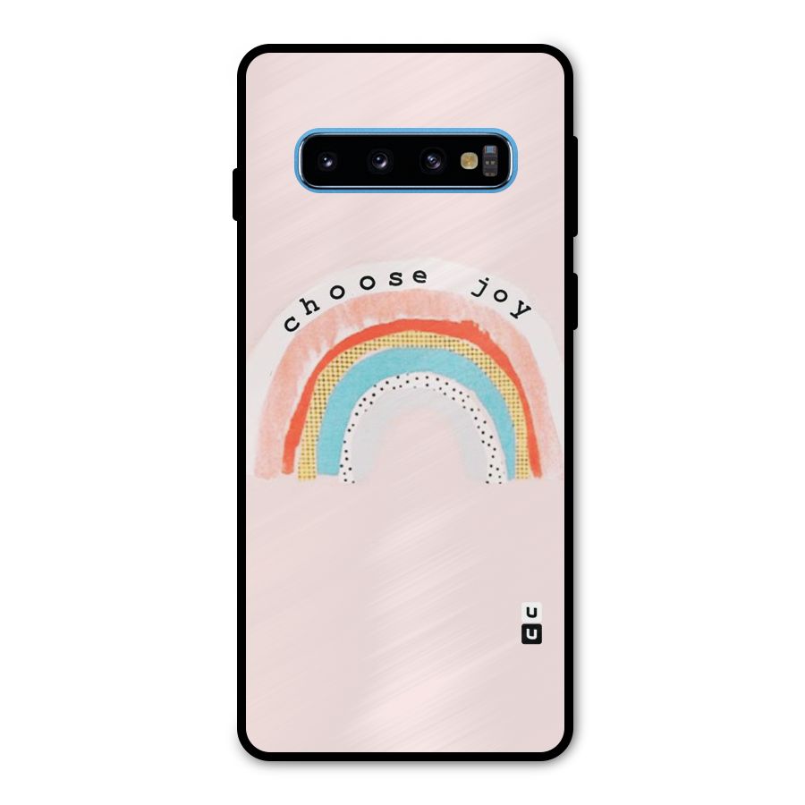 Choose Joy Metal Back Case for Galaxy S10