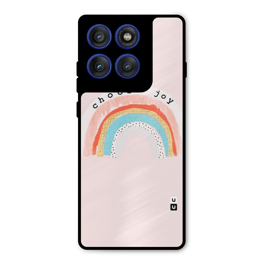 Choose Joy Metal Back Case for Motorola Edge 60 Pro