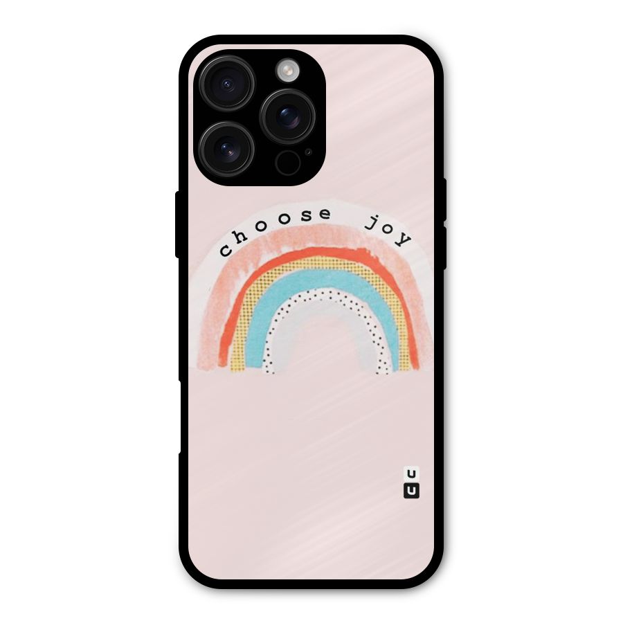 Choose Joy Metal Back Case for iPhone 16 Pro Max