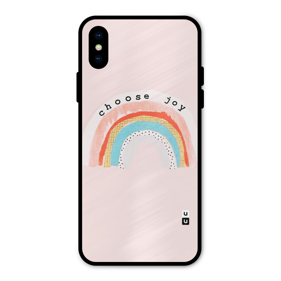 Choose Joy Metal Back Case for iPhone X