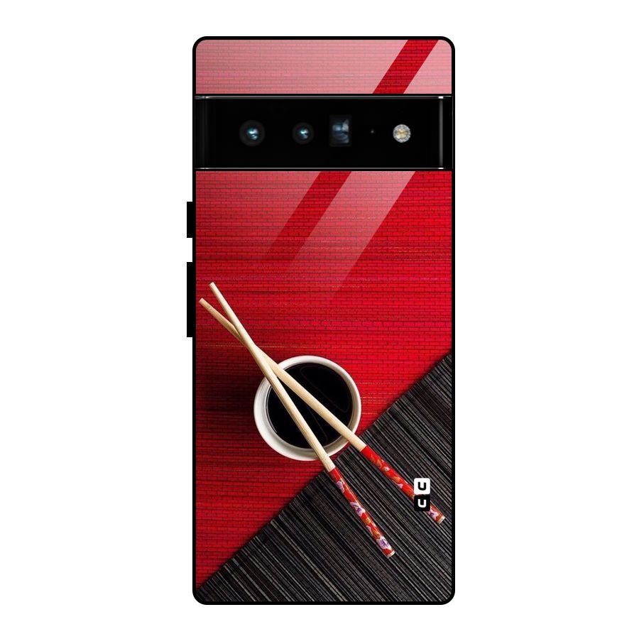 Chopstick Design Glass Back Case for Google Pixel 6 Pro