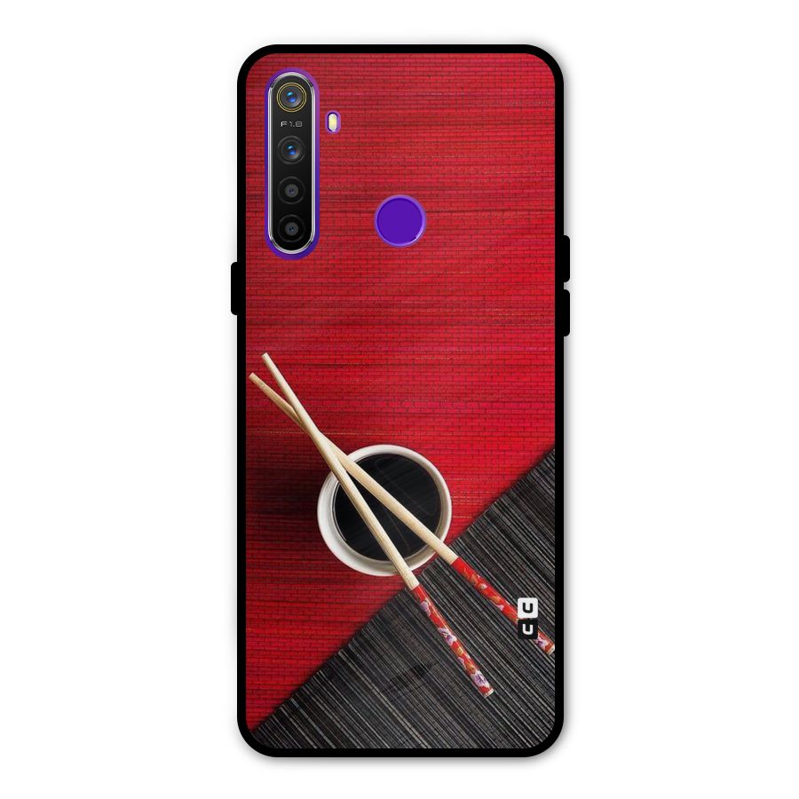 Chopstick Design Glass Back Case for Realme 5s