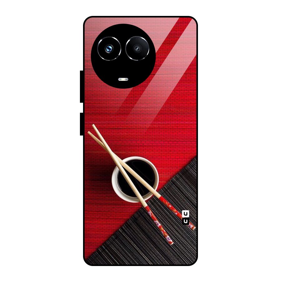 Chopstick Design Glass Back Case for Realme Narzo 60X