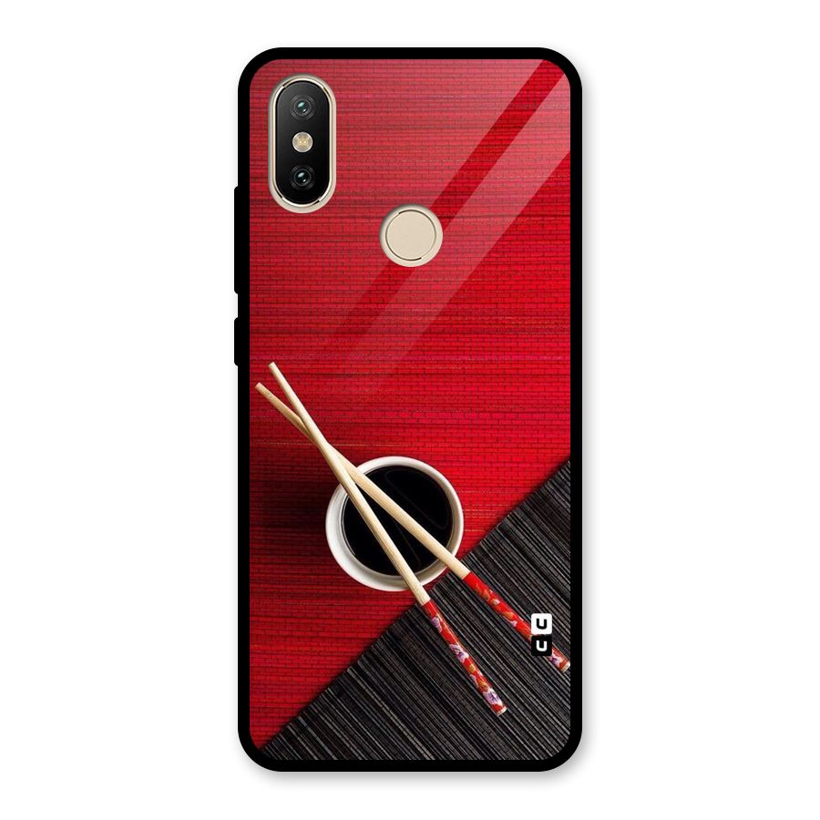 Chopstick Design Glass Back Case for Redmi A2