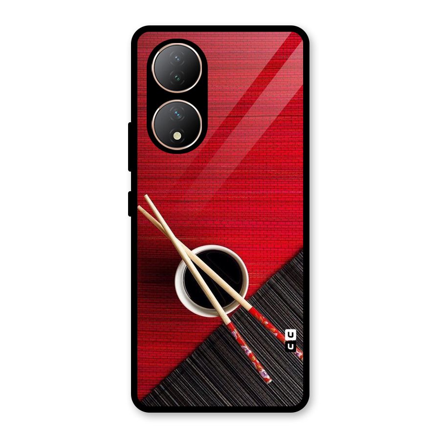 Chopstick Design Glass Back Case for Vivo Y100A