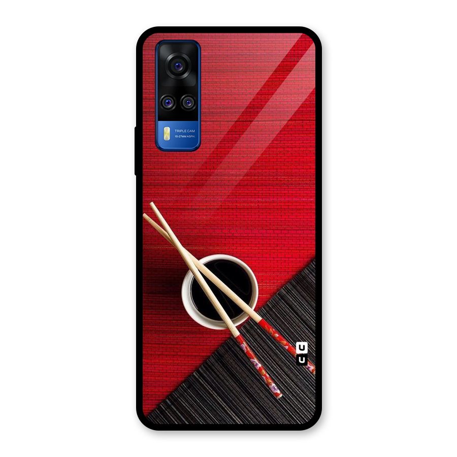 Chopstick Design Glass Back Case for Vivo Y31