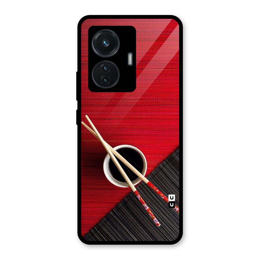 Chopstick Design Glass Back Case for iQOO Z6 44W