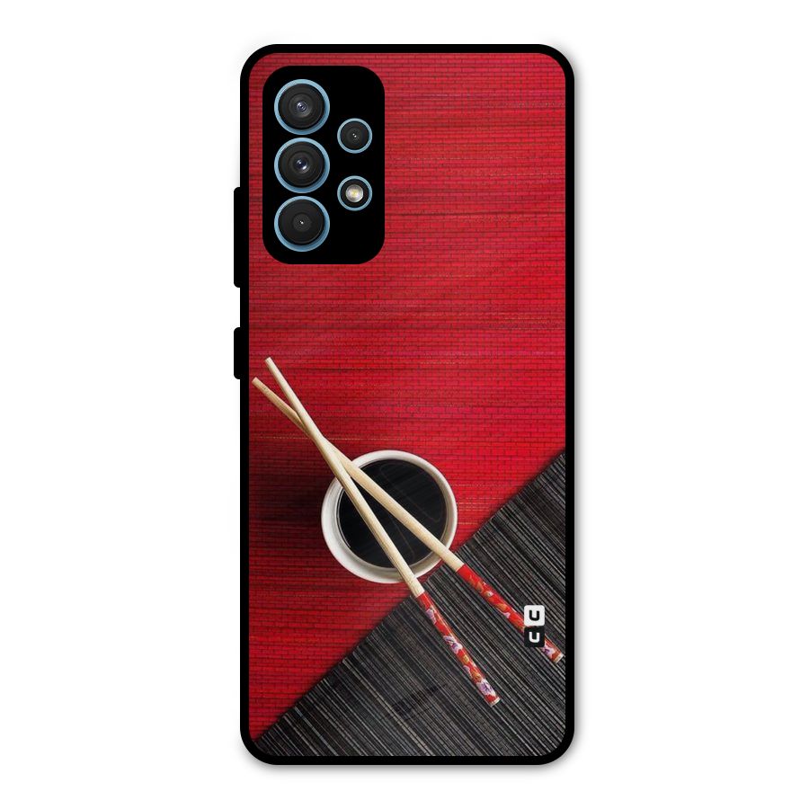 Chopstick Design Metal Back Case for Galaxy A32