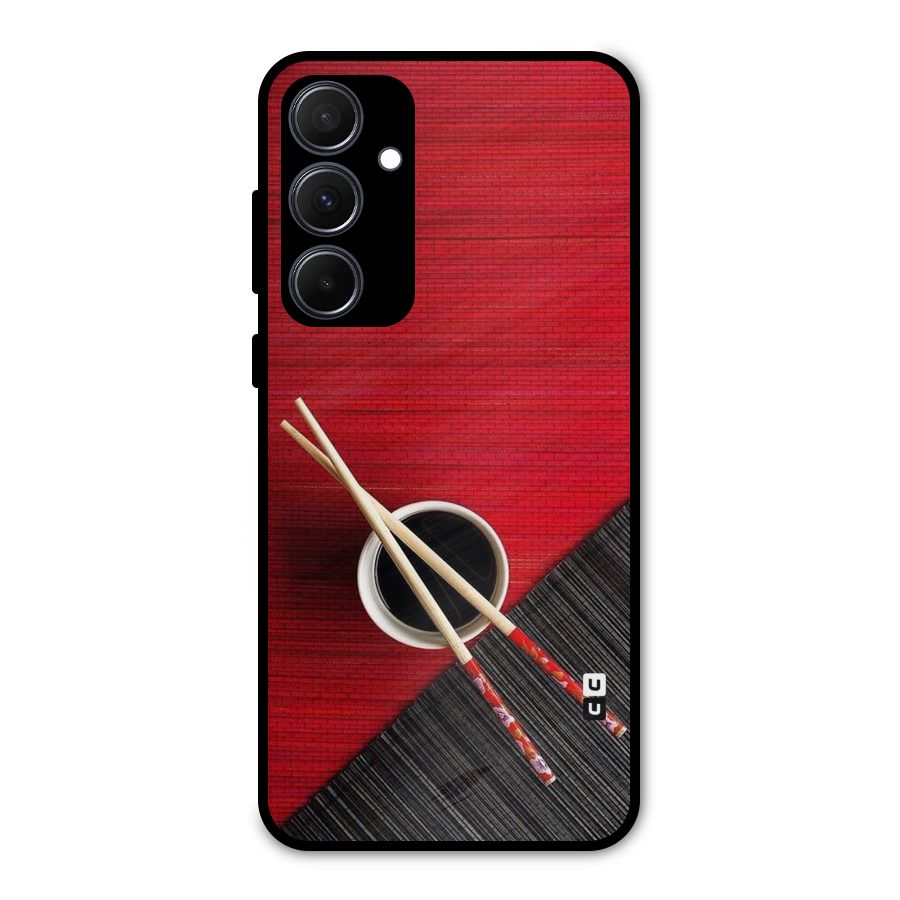 Chopstick Design Metal Back Case for Galaxy A35