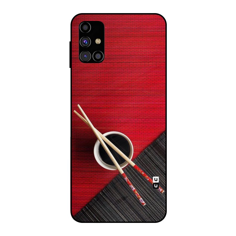 Chopstick Design Metal Back Case for Galaxy M31s