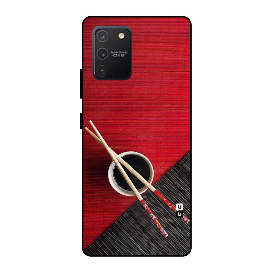 Chopstick Design Metal Back Case for Galaxy S10 Lite