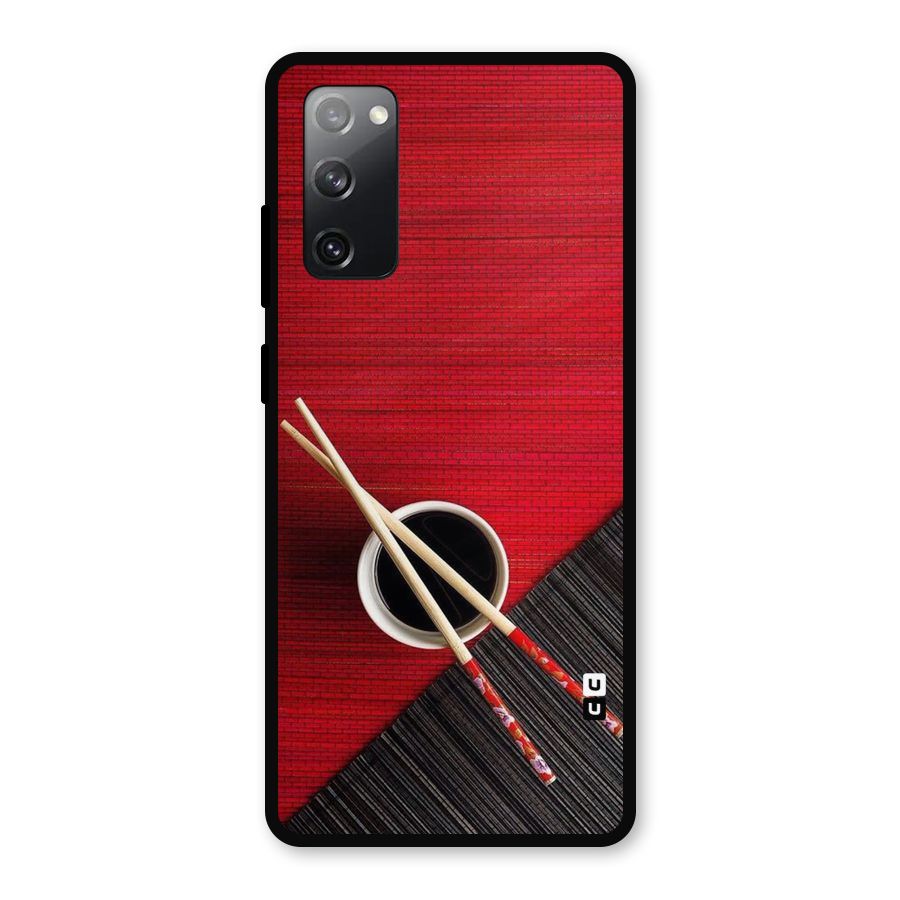 Chopstick Design Metal Back Case for Galaxy S20 FE