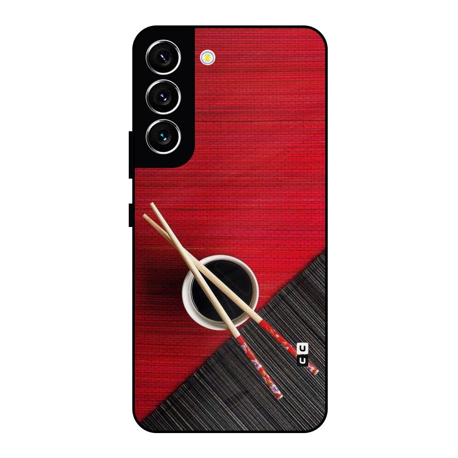 Chopstick Design Metal Back Case for Galaxy S22 5G