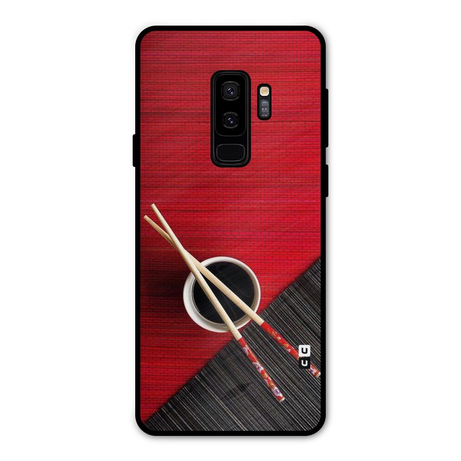 Chopstick Design Metal Back Case for Galaxy S9 Plus