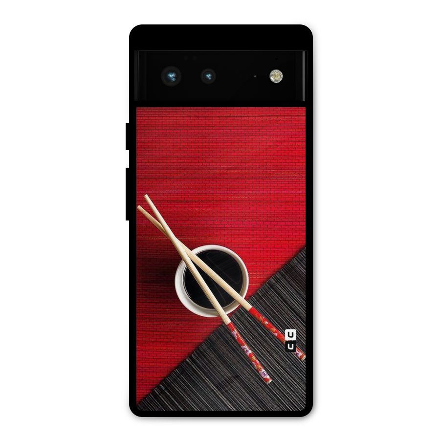 Chopstick Design Metal Back Case for Google Pixel 6