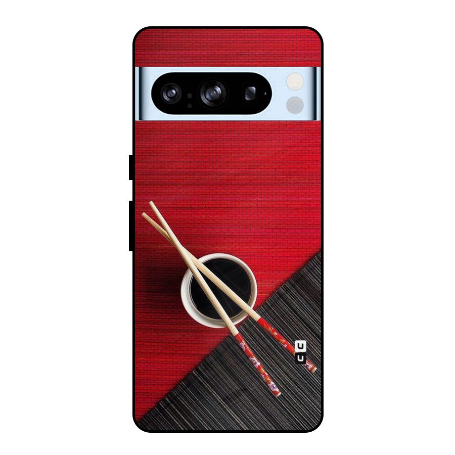 Chopstick Design Metal Back Case for Google Pixel 8 Pro