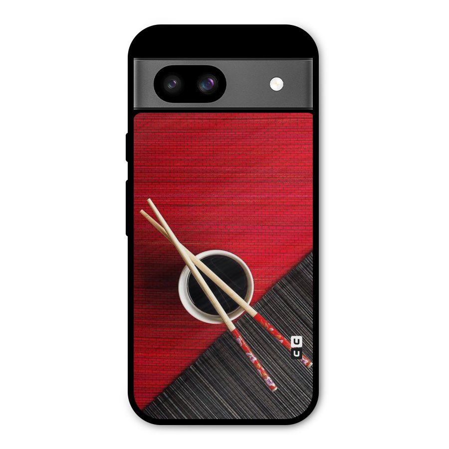 Chopstick Design Metal Back Case for Google Pixel 8a