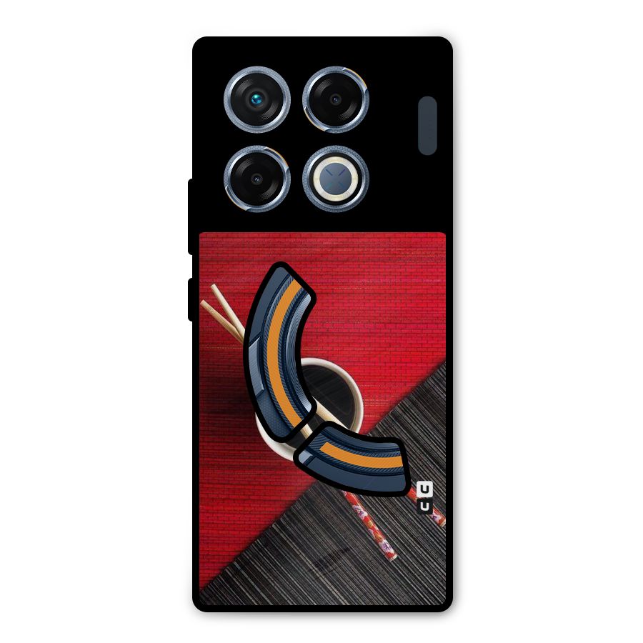 Chopstick Design Metal Back Case for Infinix GT 20 Pro