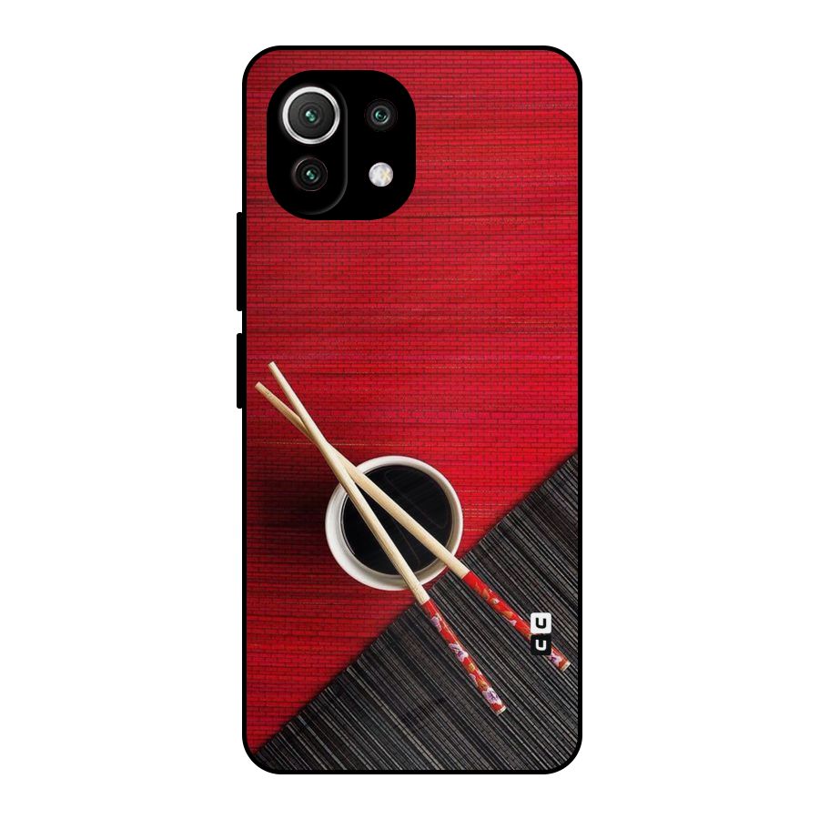 Chopstick Design Metal Back Case for Mi 11 Lite NE 5G