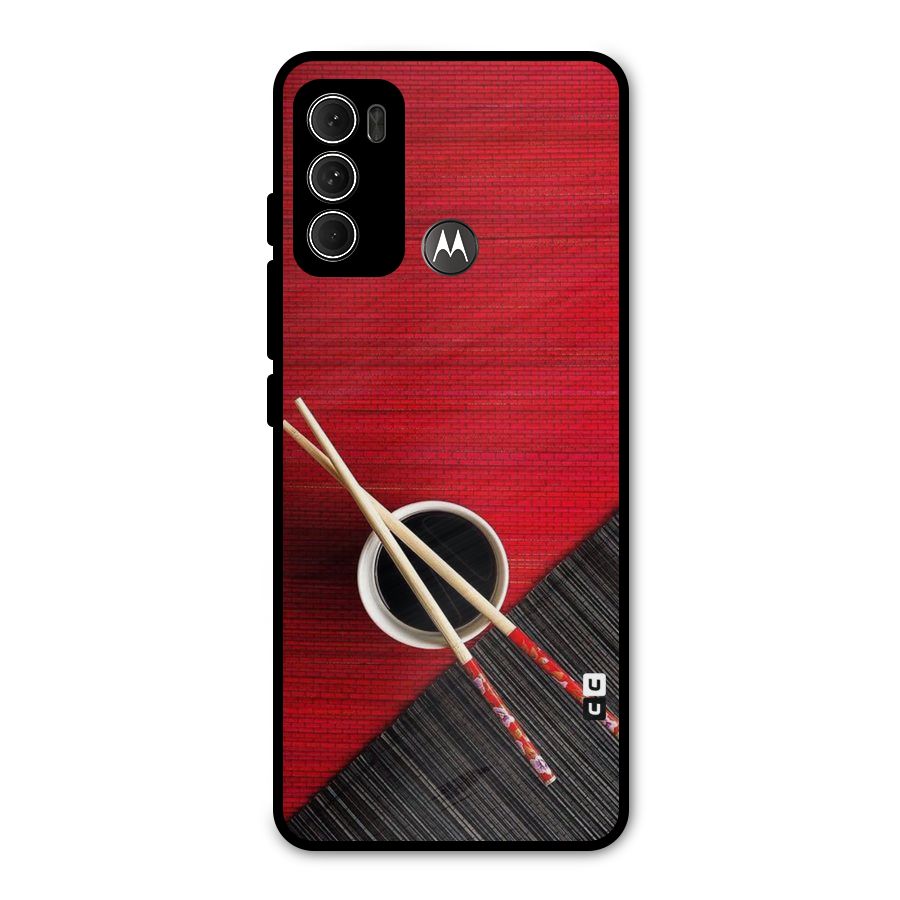 Chopstick Design Metal Back Case for Moto G60