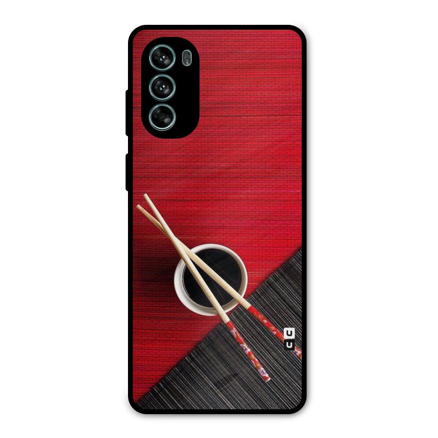 Chopstick Design Metal Back Case for Moto G62