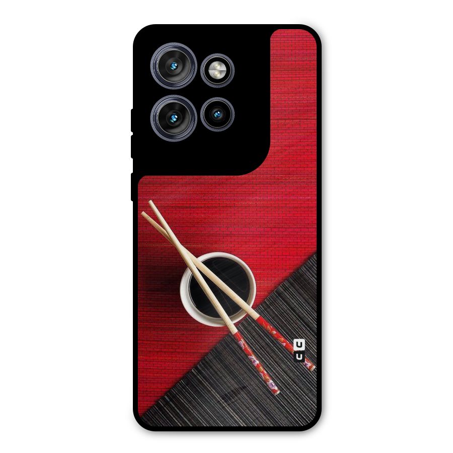 Chopstick Design Metal Back Case for Motorola Edge 50 Neo