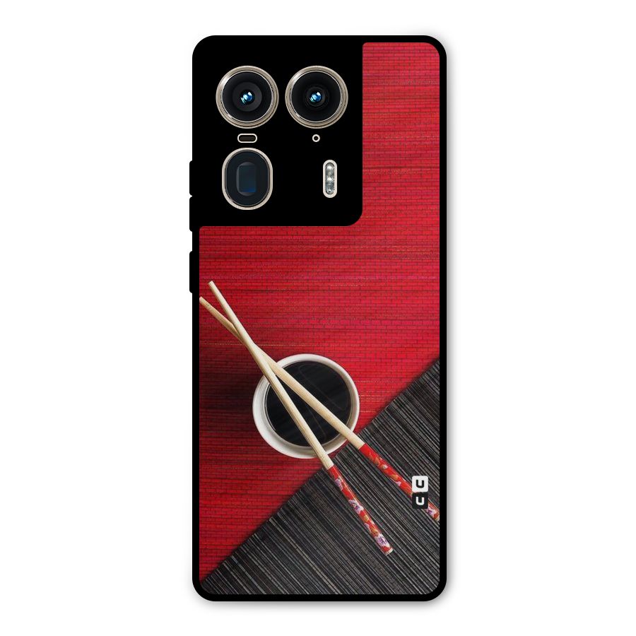 Chopstick Design Metal Back Case for Motorola Edge 50 Ultra