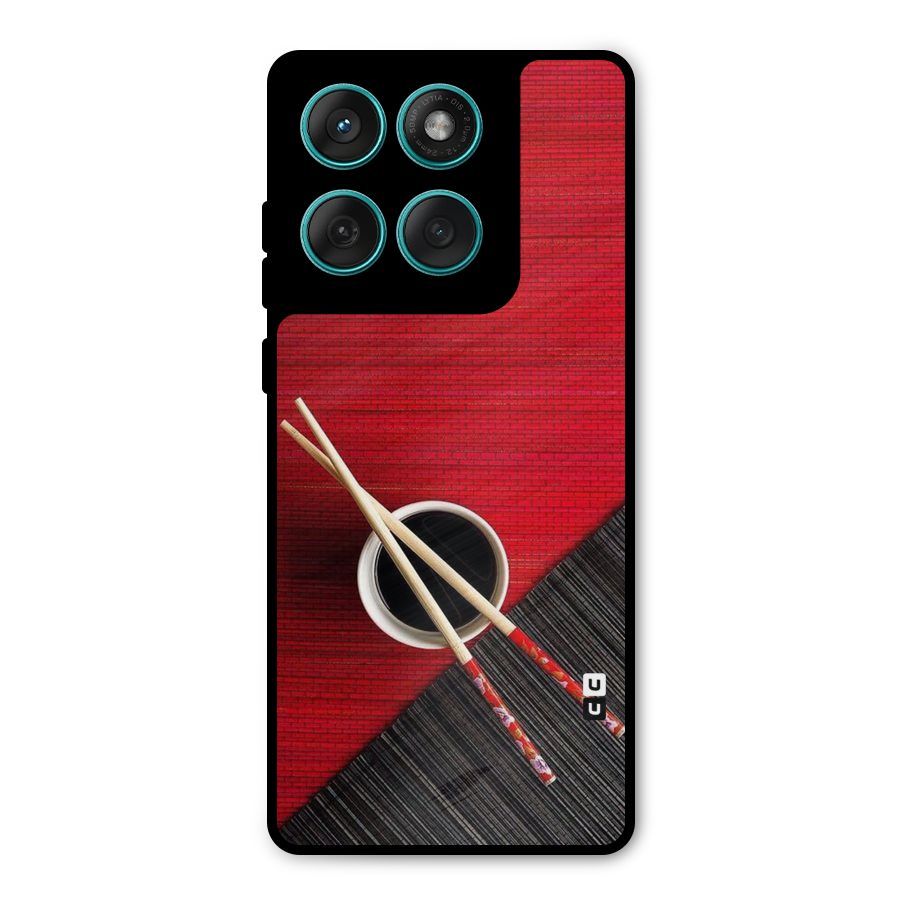 Chopstick Design Metal Back Case for Motorola Edge 60 Fusion